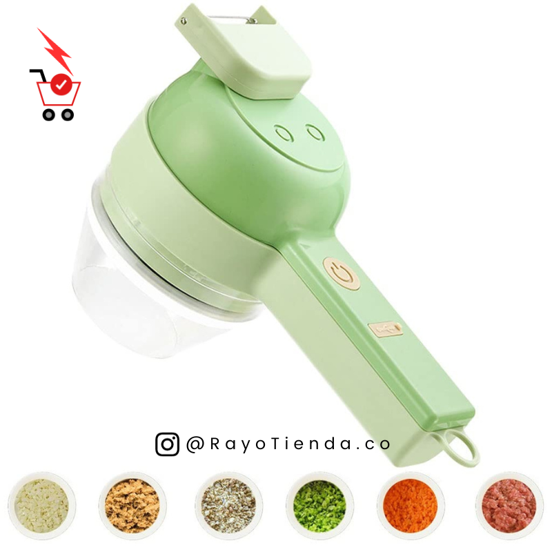 CORTADOR DE VERDURAS INALÁMBRICO 4EN1