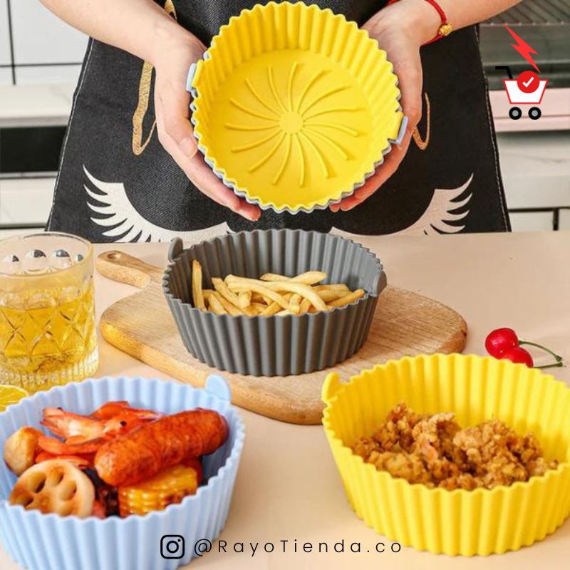 CANASTAS X6 DE SILICONA PARA AIR FRYER