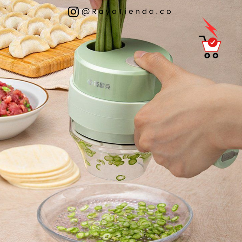 CORTADOR DE VERDURAS INALÁMBRICO 4EN1