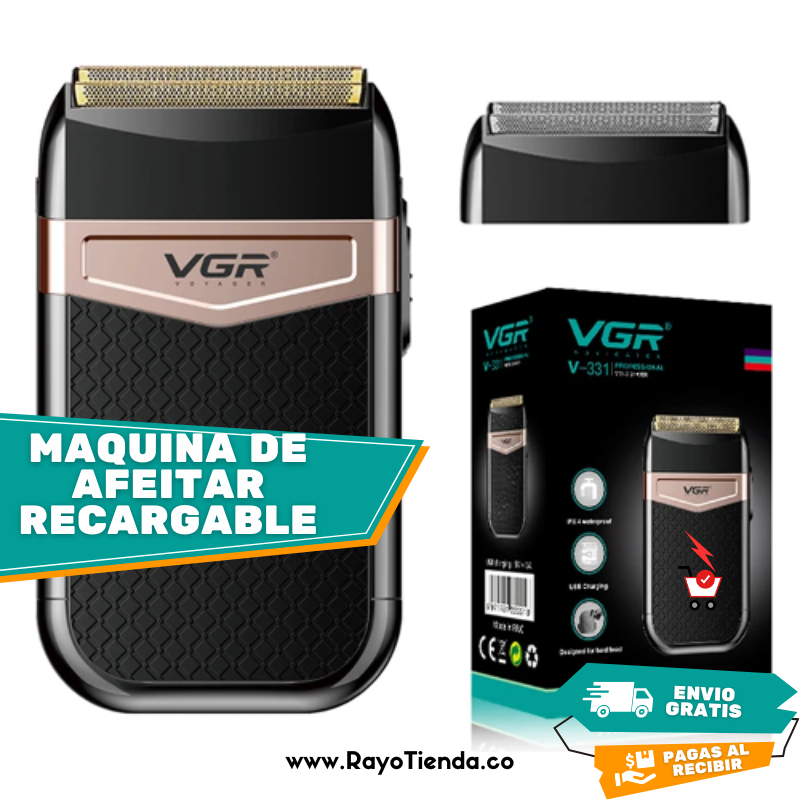 MAQUINA DE AFEITAR RECARGABLE VGR V 331
